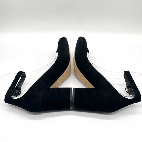 Splendid Womens 7.5M Rosie Black Suede‎ Leather Heels Pumps Shoes - Picture 8 of 13